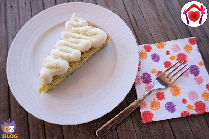Dolce alle zucchine con crema al lime