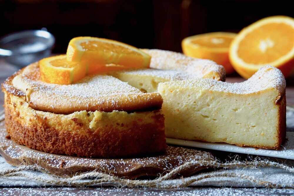 Dolce di ricotta e arance
