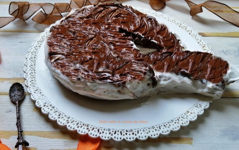 Dolce freddo allo yogurt e crema nocciolata