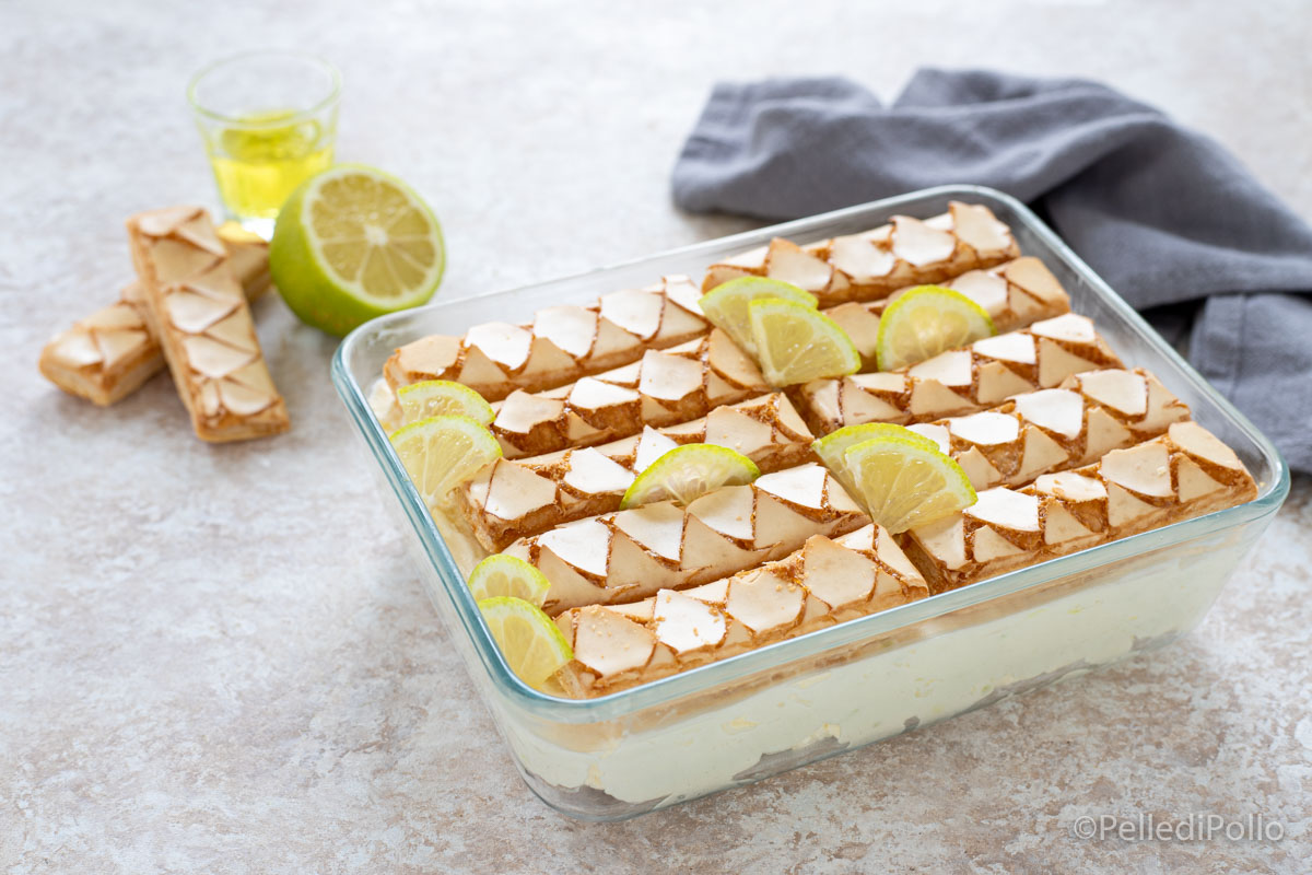Dolce freddo con sfogliatine e crema al limone