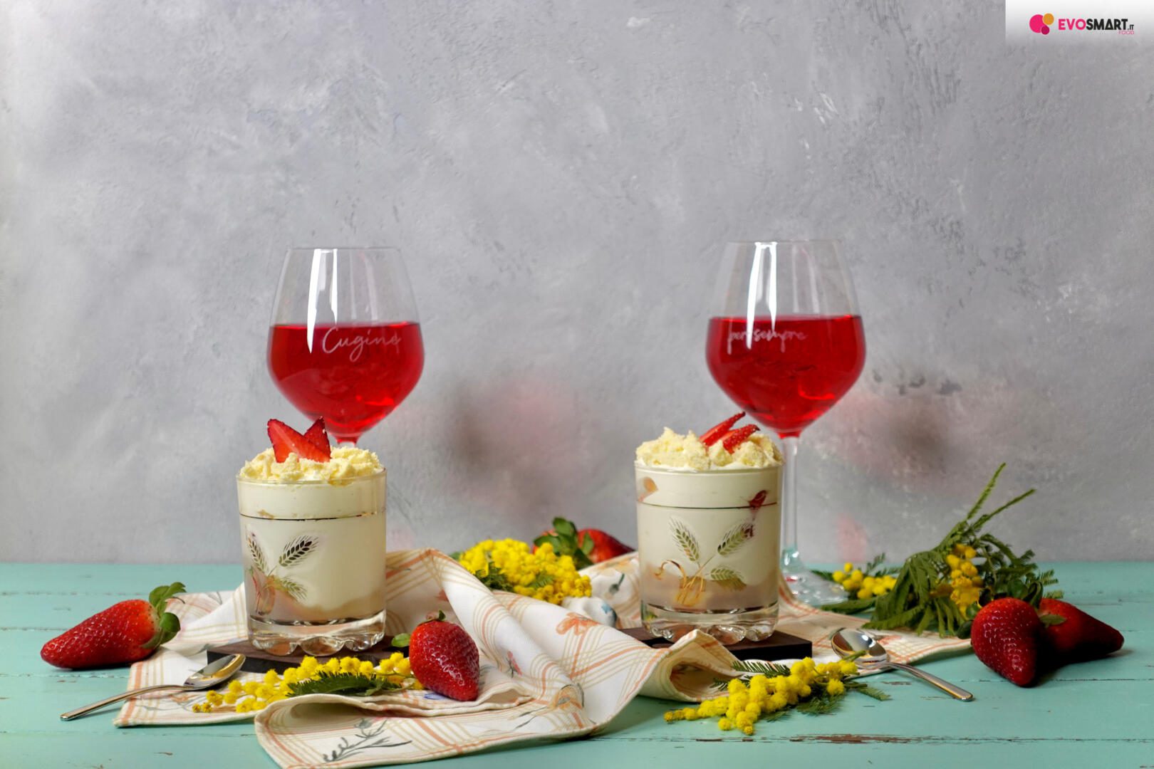 Dolce mimosa al bicchiere | 8 marzo