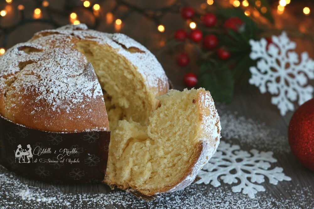 Dolce neve, panettone senza uvetta e canditi