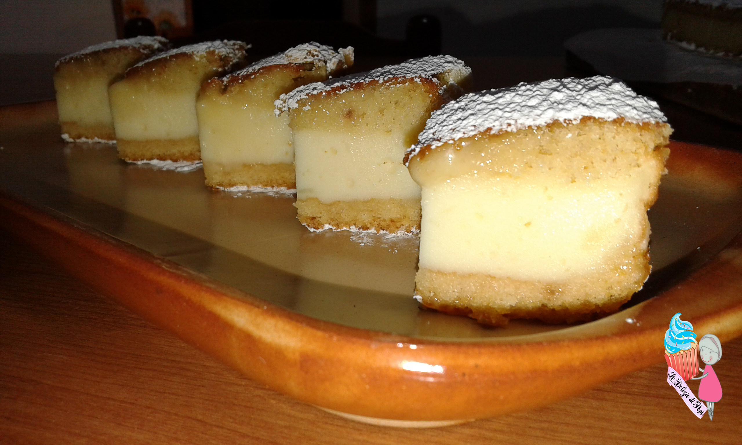 Dolce versato alla ricotta