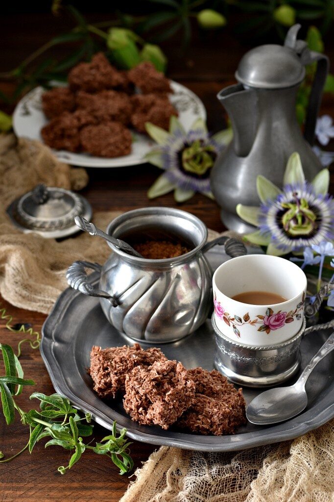 Dolcetti al cioccolato, banana e cocco