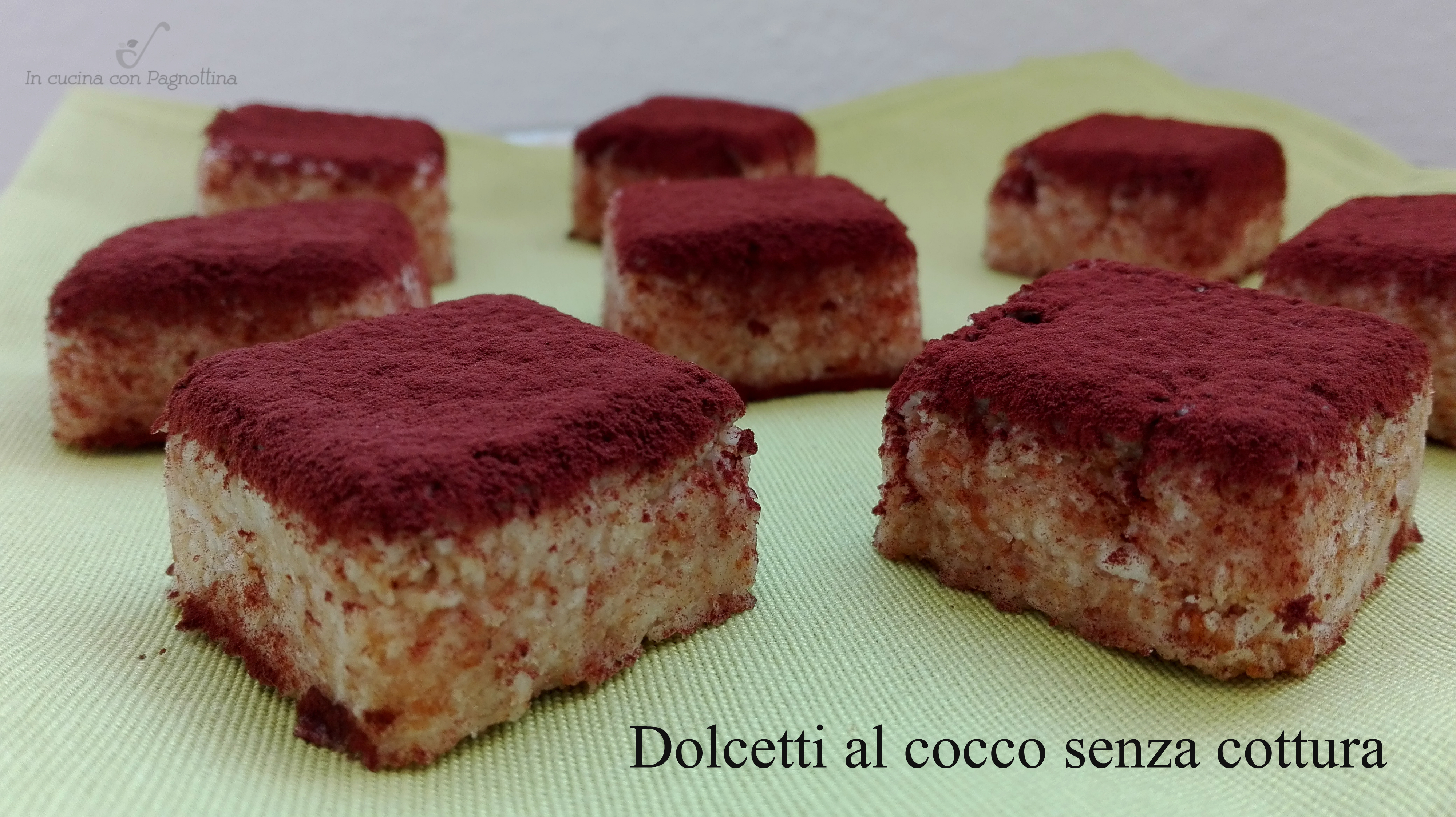Dolcetti al cocco senza cottura