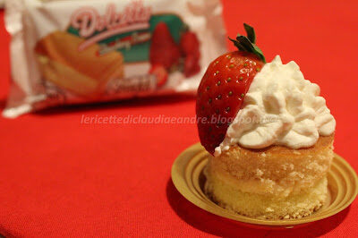 Dolcetti fragole e panna no lactose