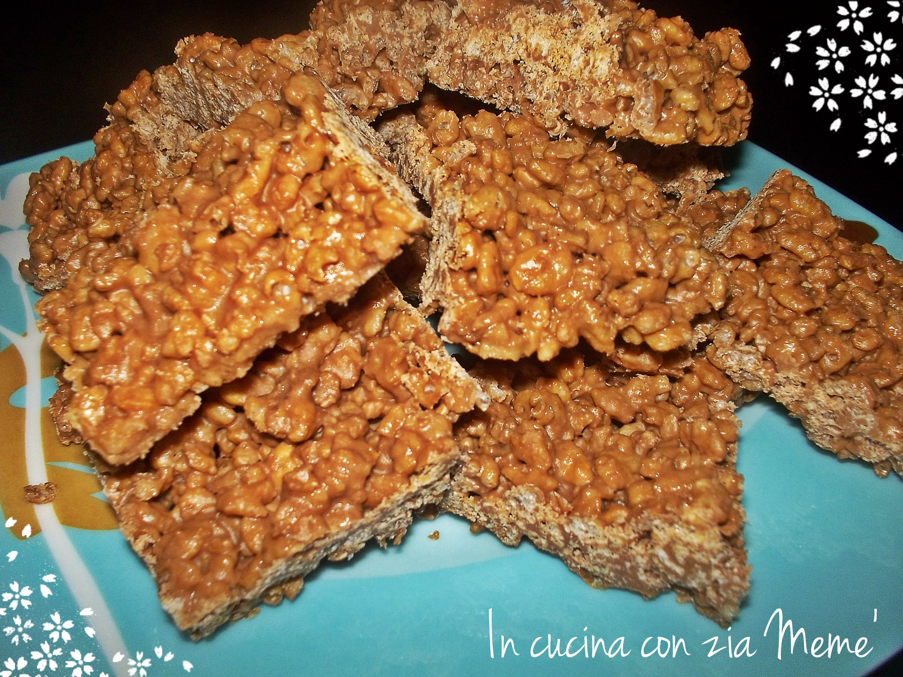 Dolci al riso soffiato e cioccolato -bimby-