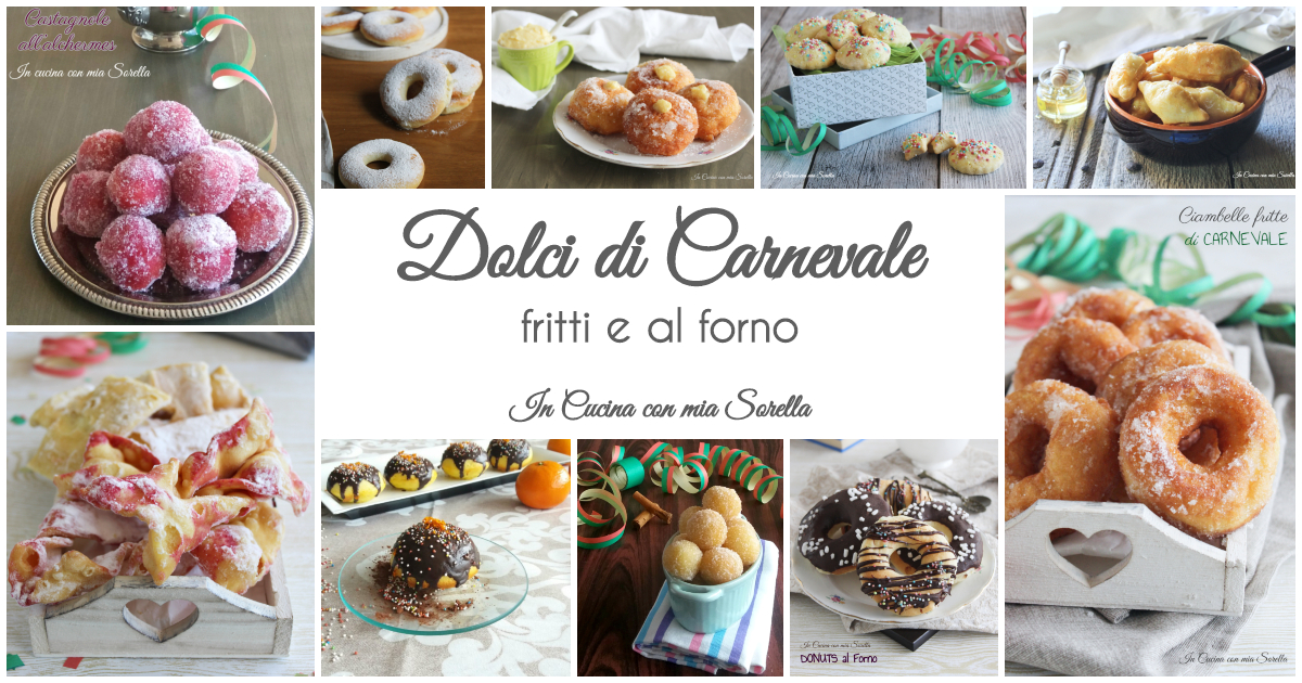 Dolci di carnevale fritti e al forno