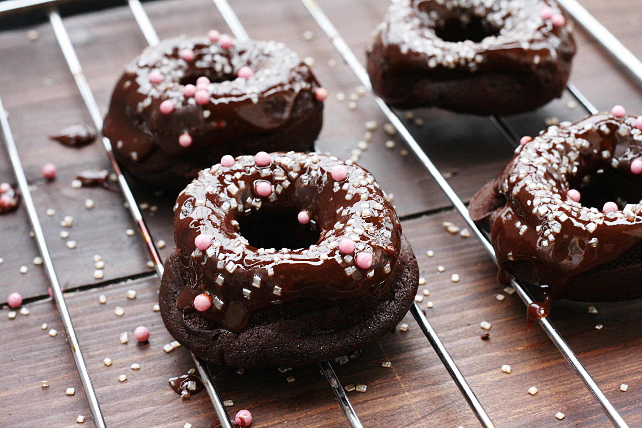 Donuts al cioccolato senza glutine