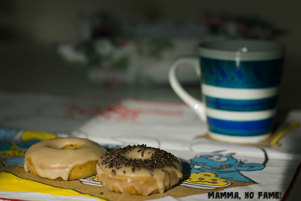 Donuts con glassa allo sciroppo d’acero