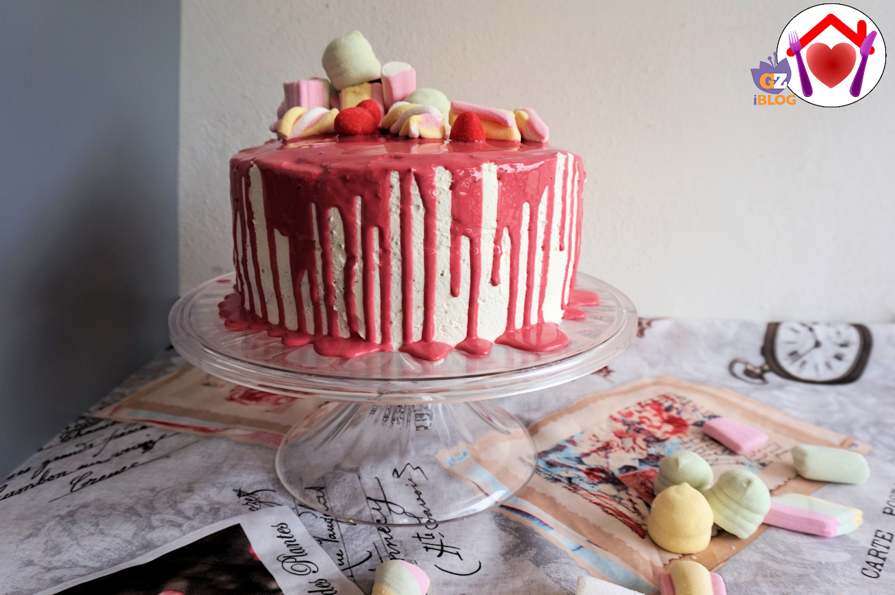 Drip cake all’arancia