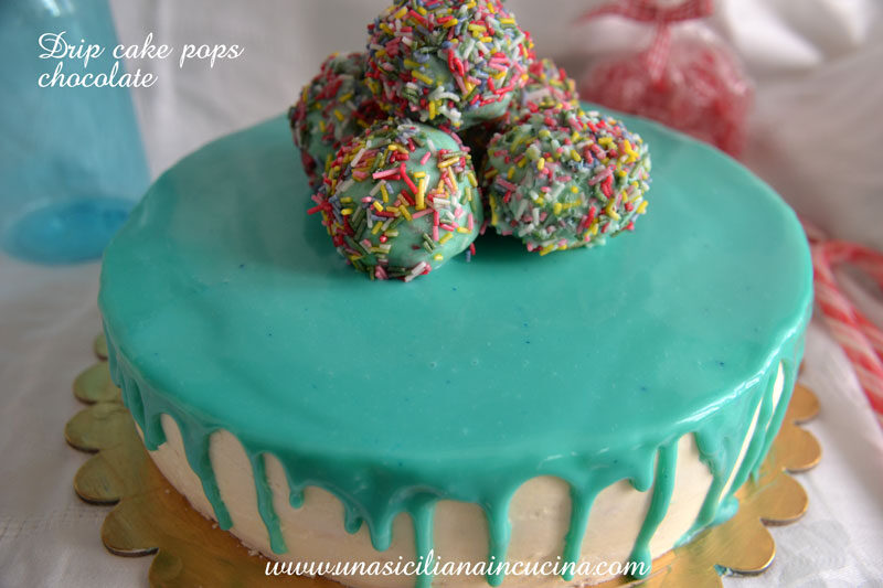 Drip cake pops chocolate