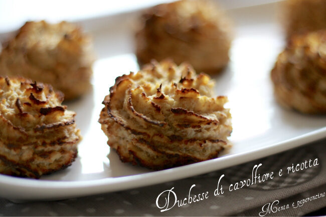 Duchesse di cavolfiore e ricotta
