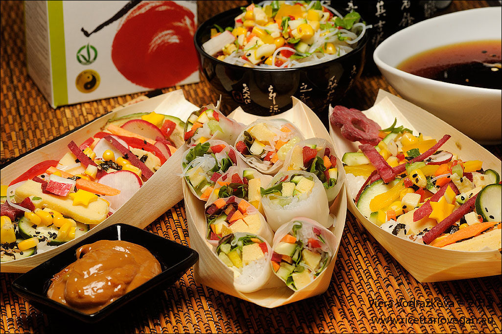 Edomae chirashi sushi ,involtini e noodles a modo mio