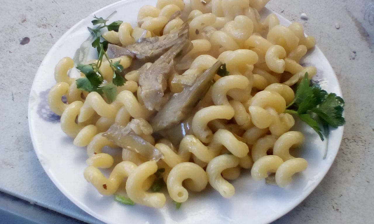 Eliche con i carciofi