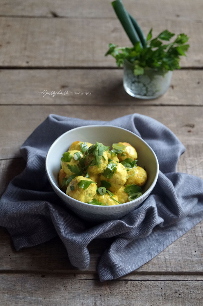 Essenza: polpettine (light) di pollo al curry