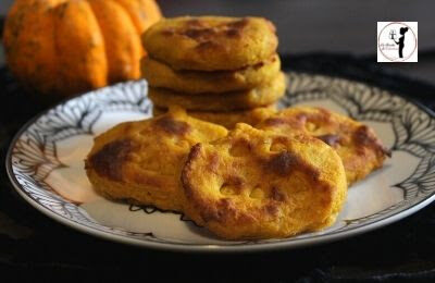 Faccine di halloween di patate in friggitrice ad aria