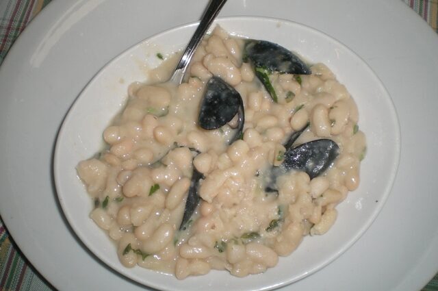 Fagioli cannellini con le cozze
