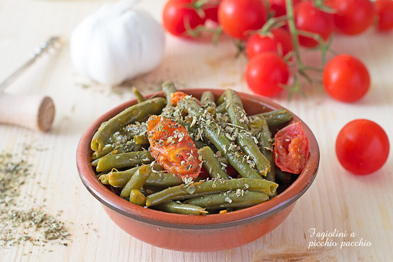 Fagiolini a picchio pacchio siciliani