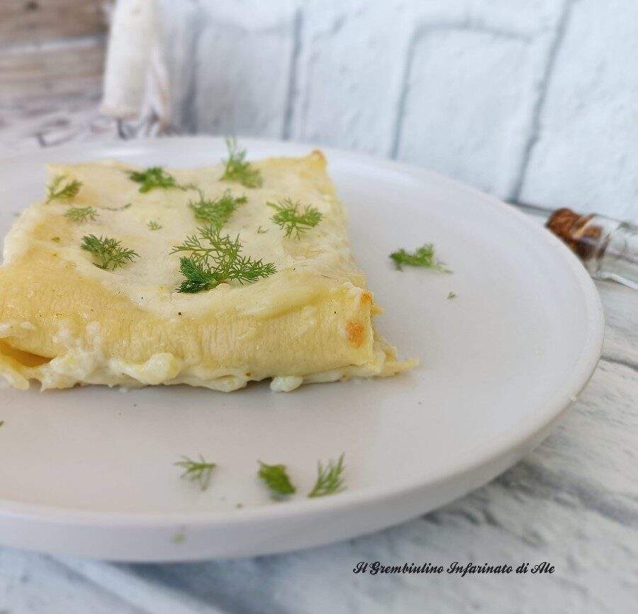 Fagottini di lasagna con scarola e primo sale