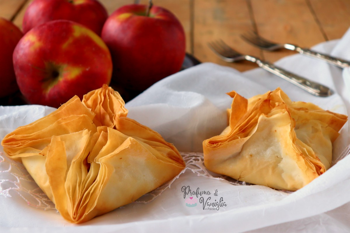 Fagottini di mele senza pasta sfoglia