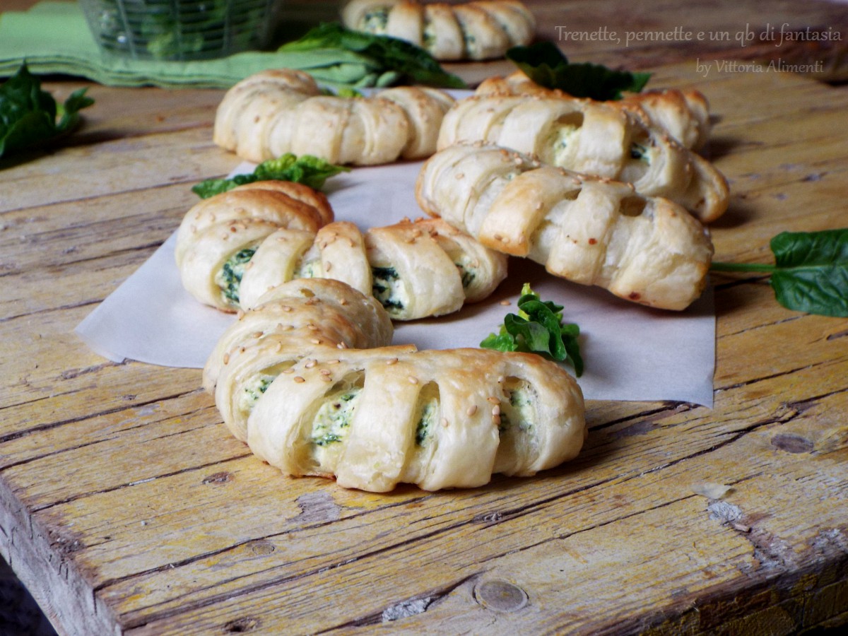 Fagottini di sfoglia con ricotta e spinaci