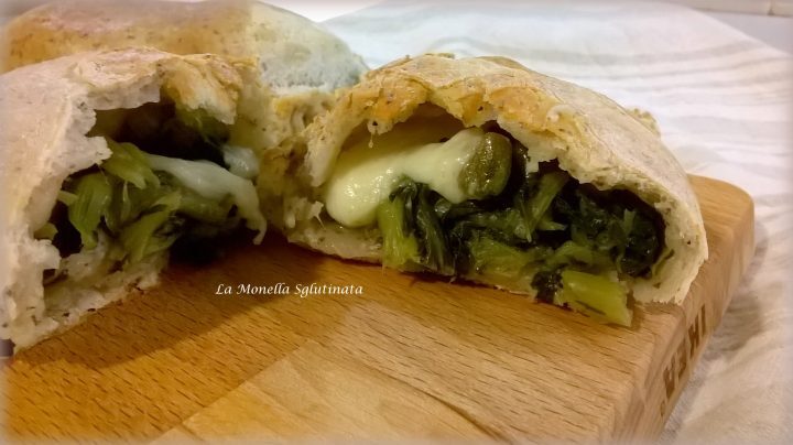 Fagottini filanti di cicoria con capperi ,olive e acciughe