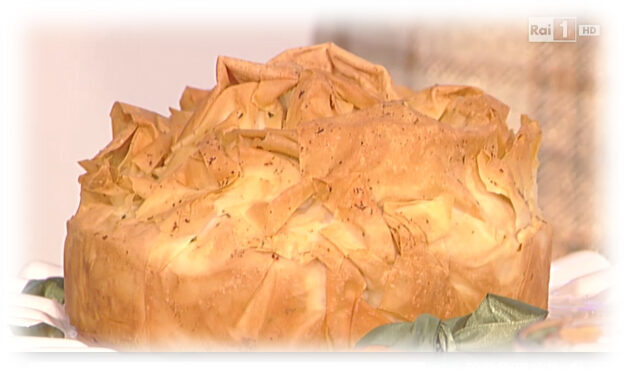 Fagotto di pasta e gamberi di anna moroni