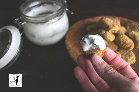 Falafel di simona in friggitrice ad aria con salsa allo yogurt