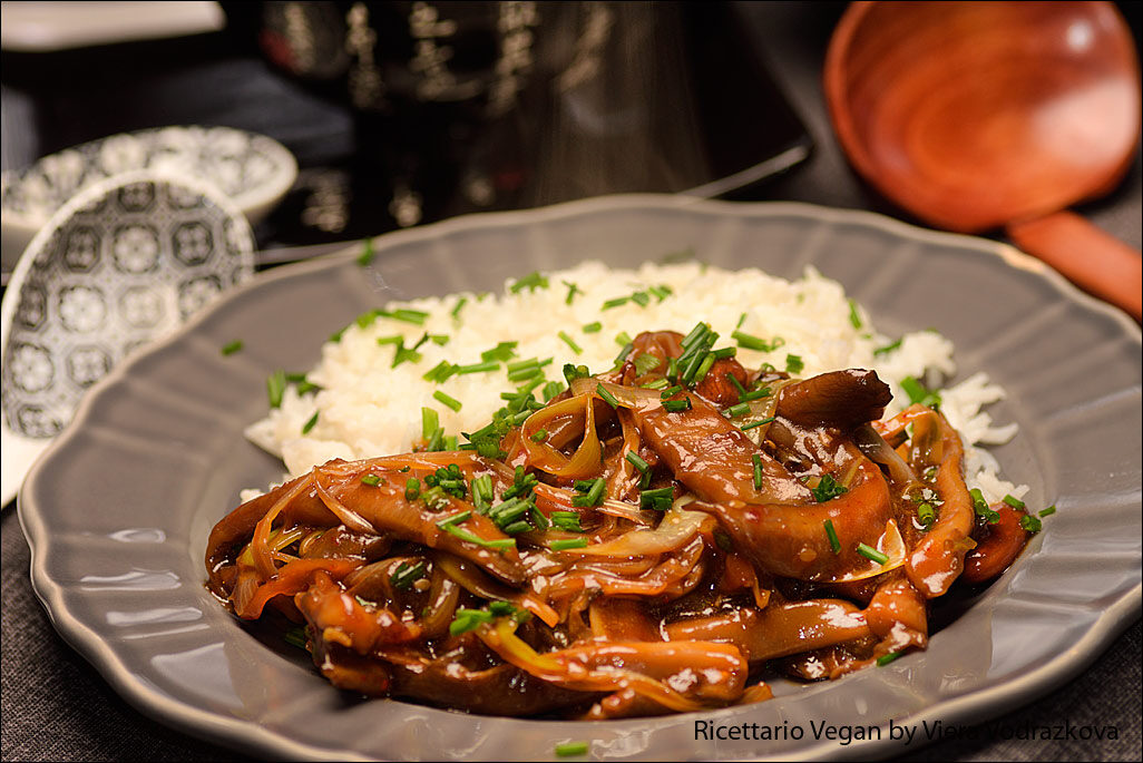 Falso kung pao invernale con riso ricetta fusion