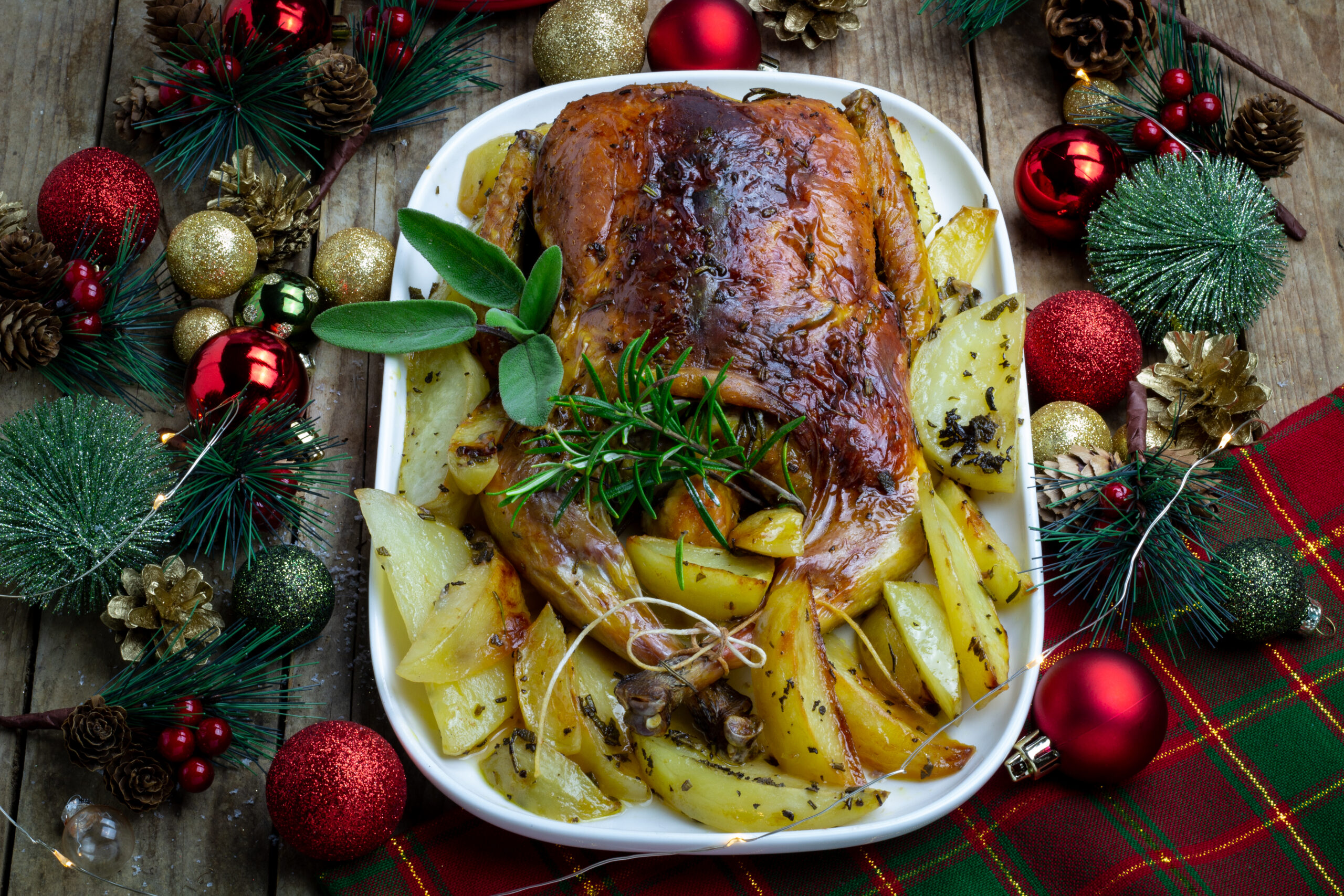 Faraona al forno con patate