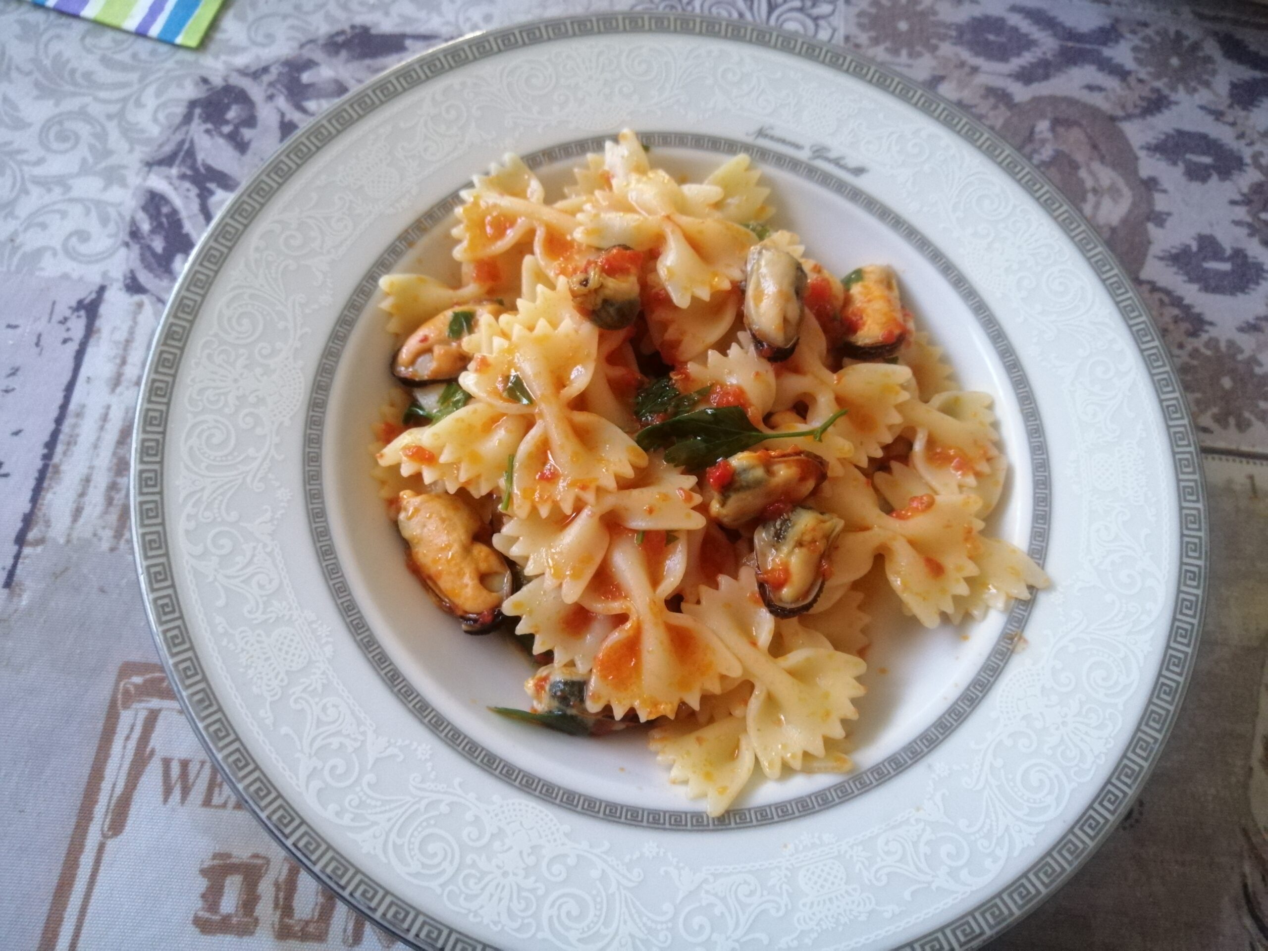 Farfalle al ragù di cozze