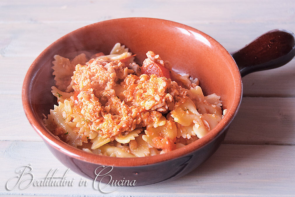 Farfalle al sugo di trota