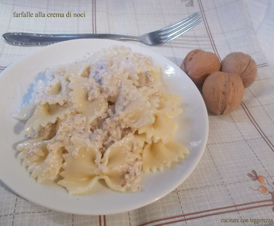 Farfalle alla crema di noci