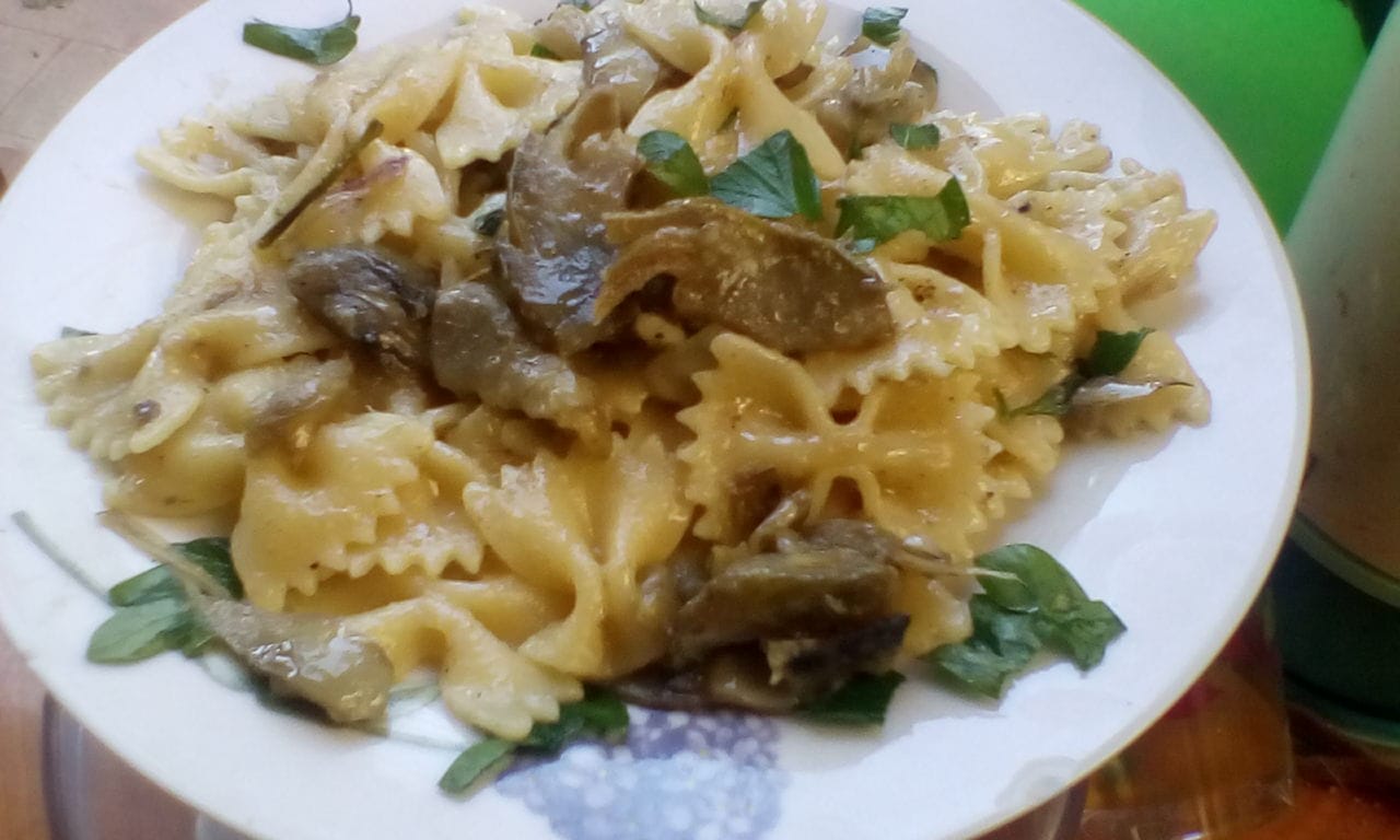 Farfalle con i carciofi