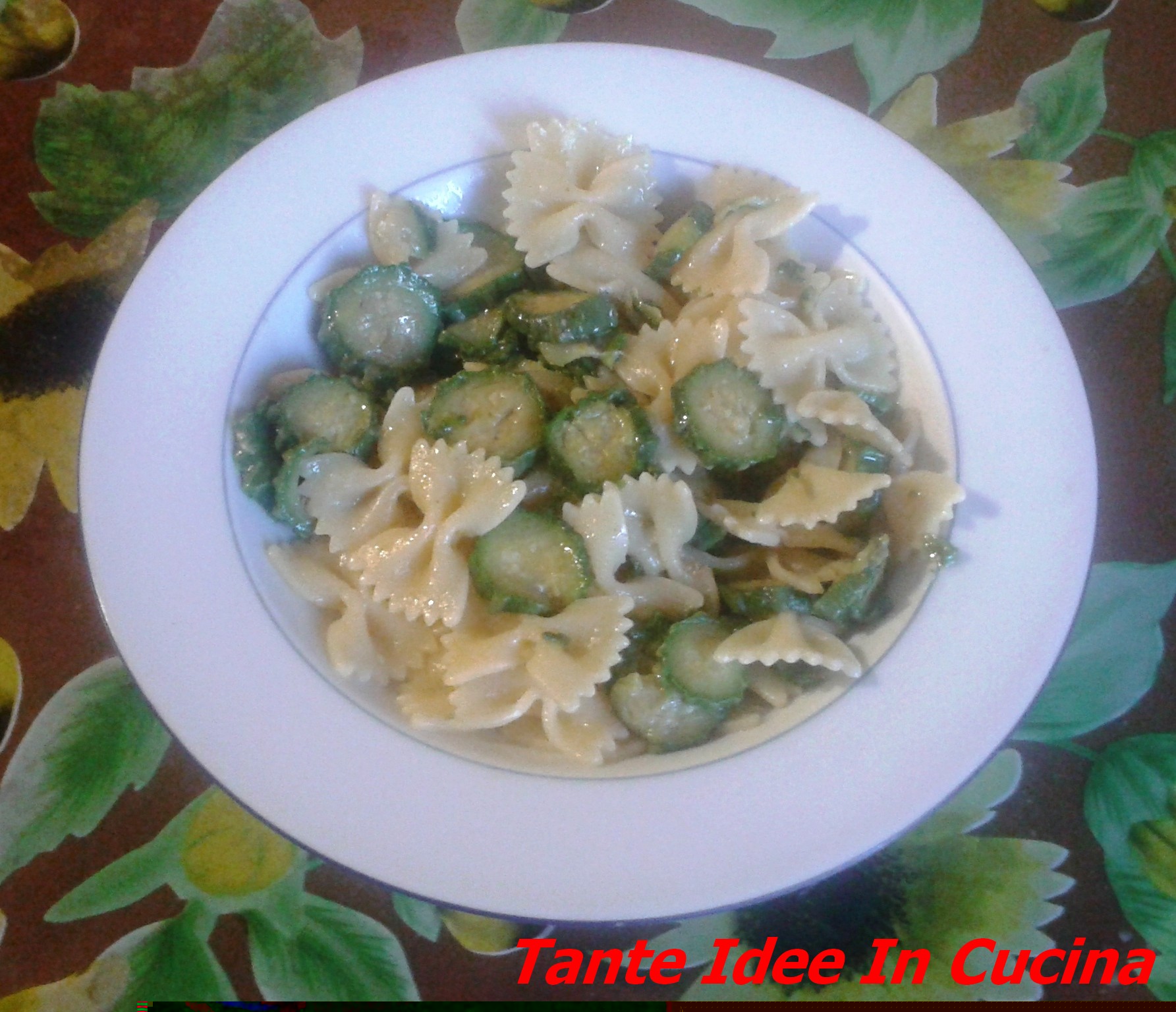 Farfalle con le zucchine