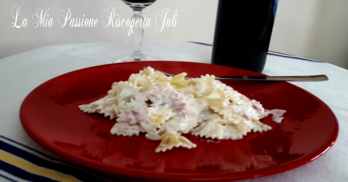 Farfalle panna e prosciutto