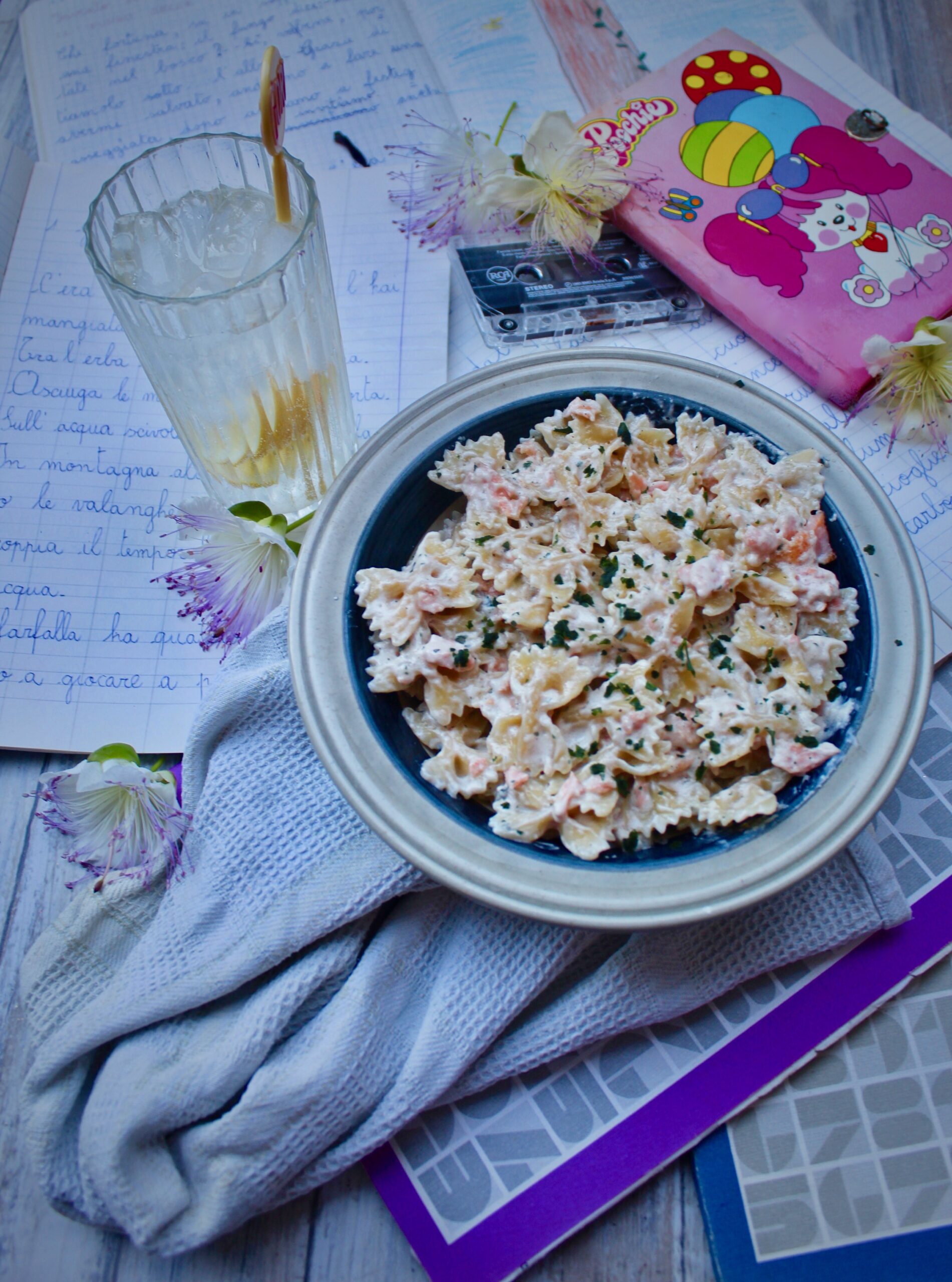 Farfalle panna e salmone