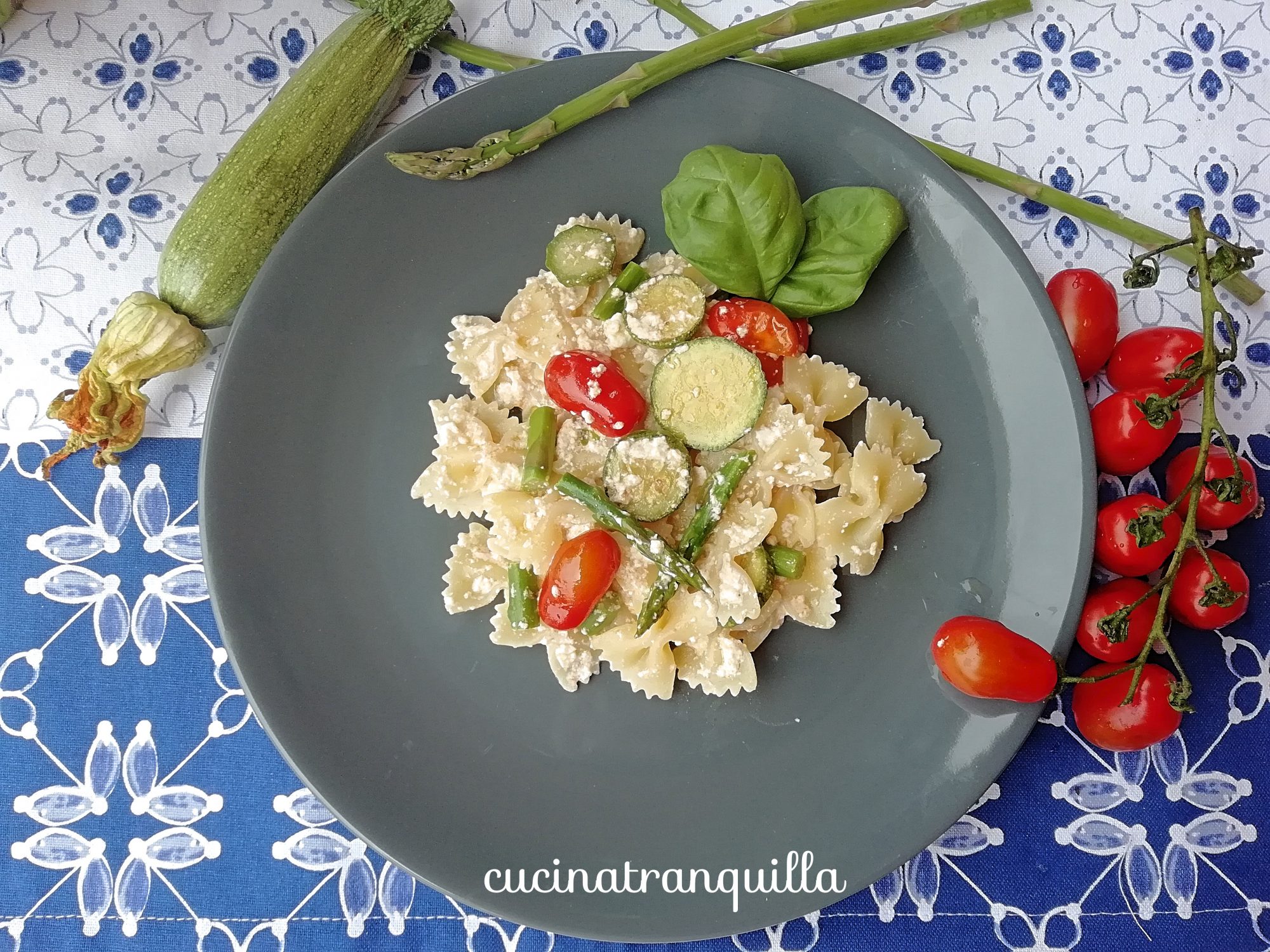 Farfalle primavera