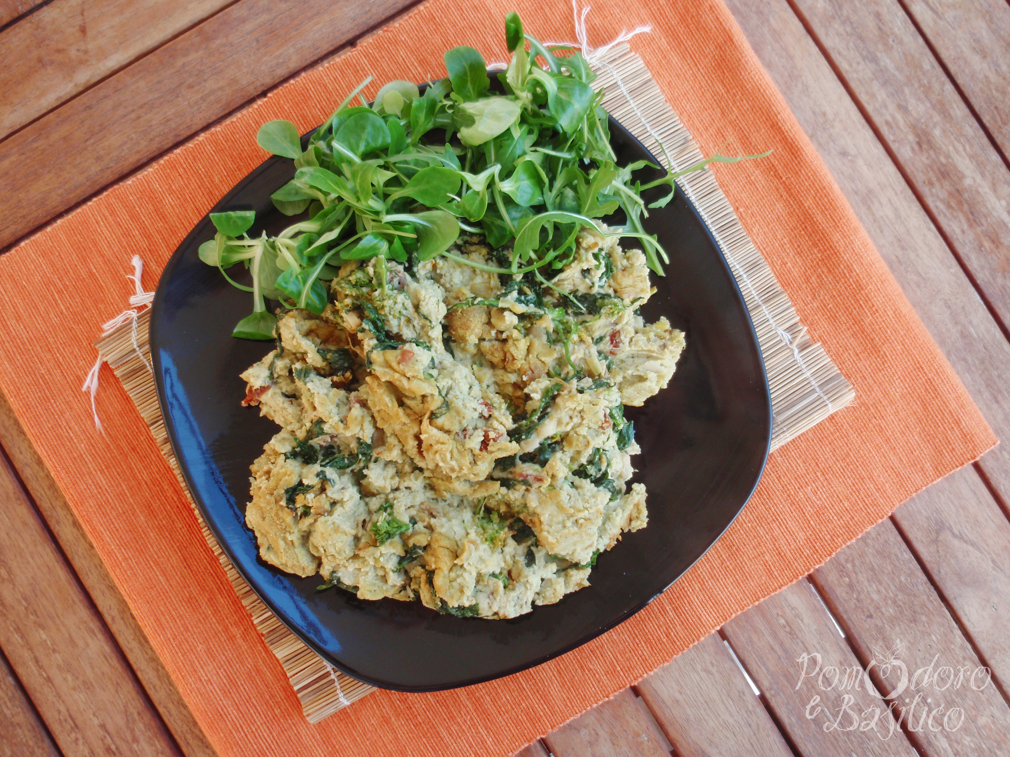 Farifrittata strapazzata alle cime di rapa