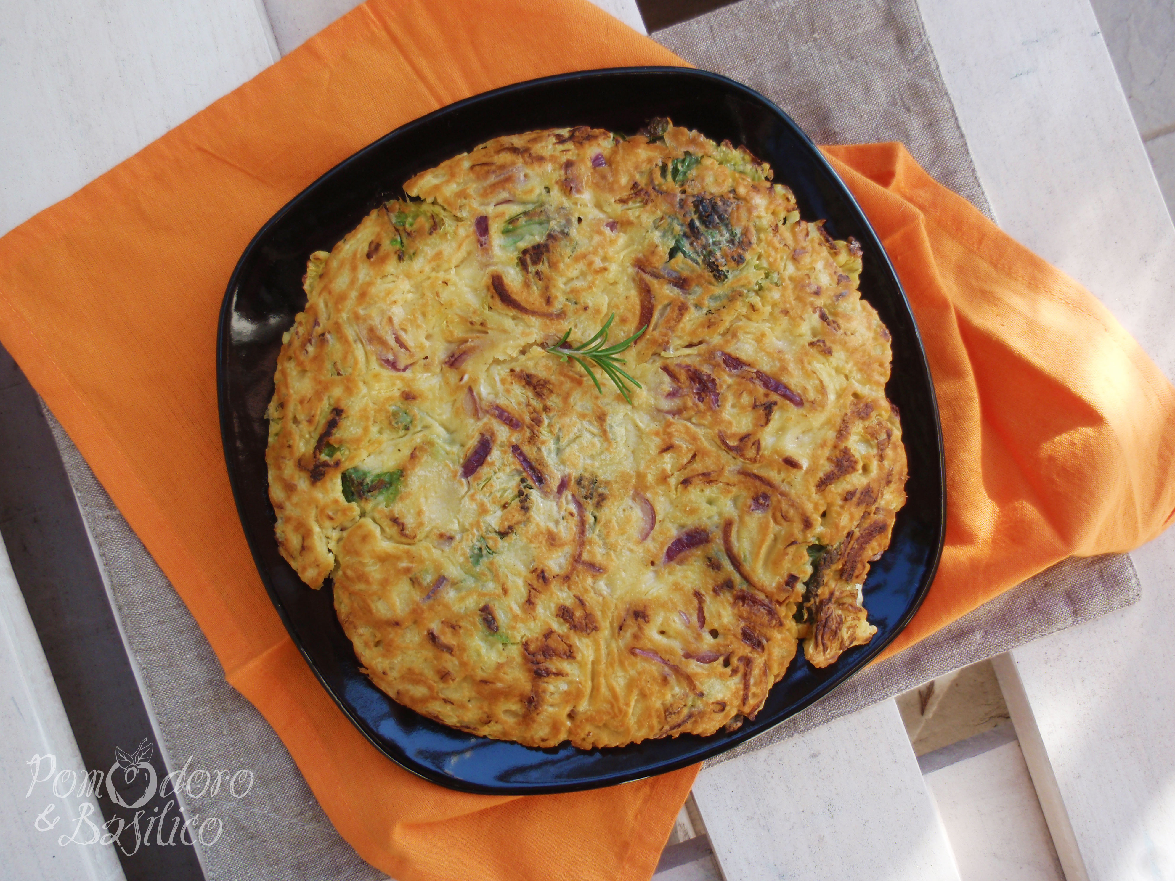 Farifrittata verza e cipolla