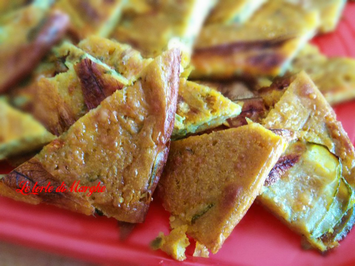 Farinata di zucchine al profumo di curcuma