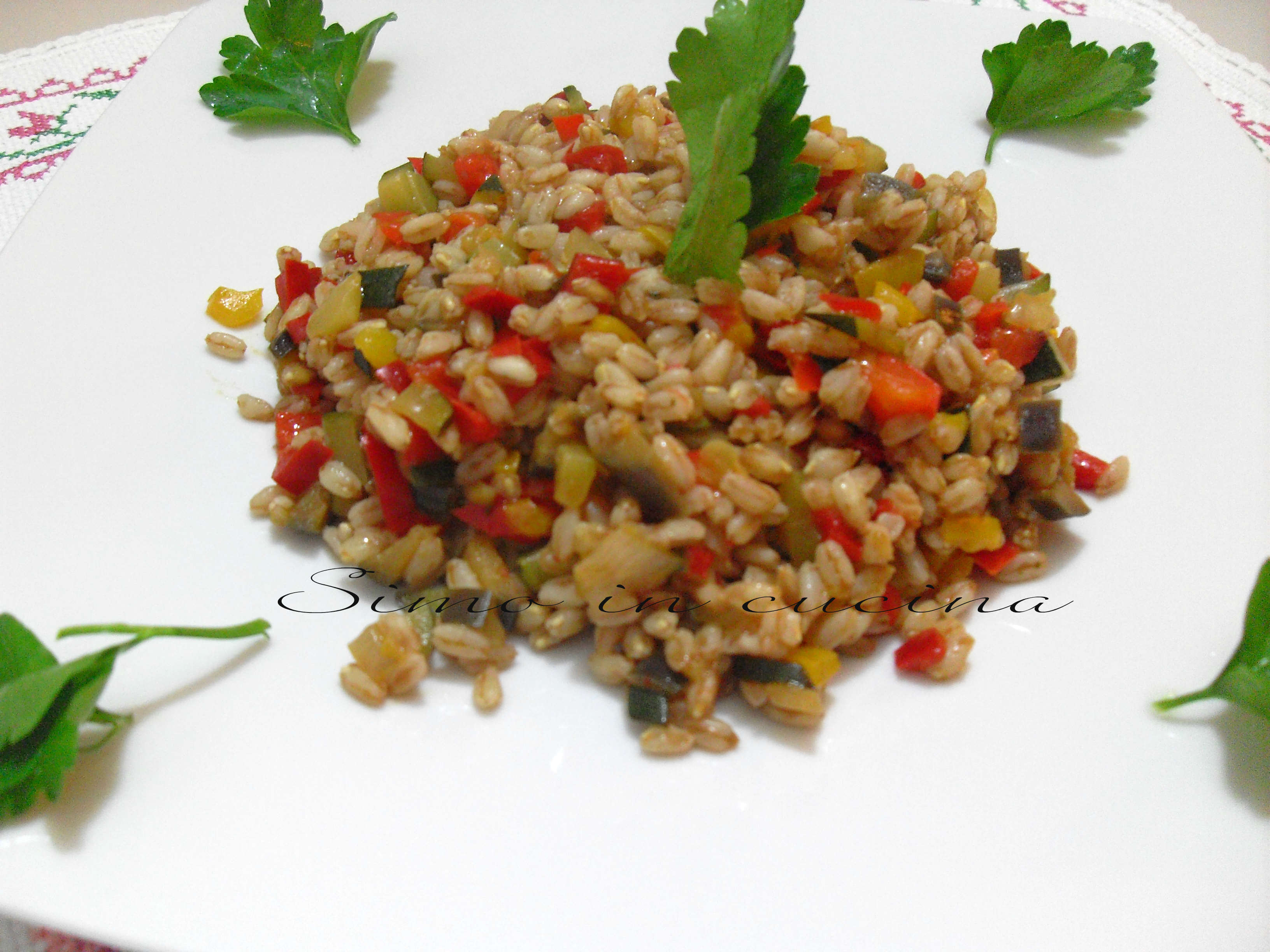 Farro con verdure