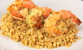 Farro freddo con gamberetti