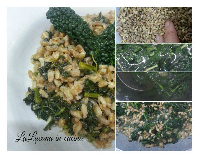 Farro risottato con cavolo nero