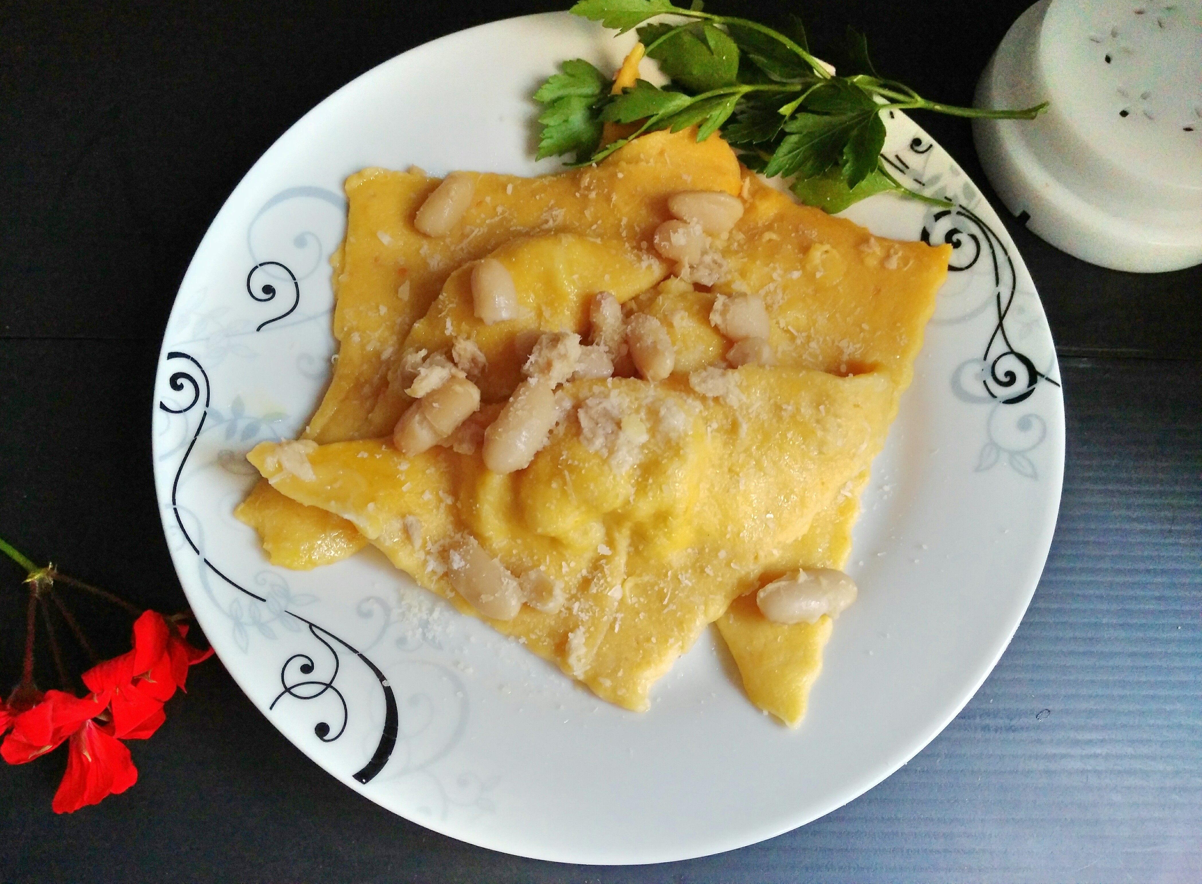Fazzoletti di carote con cannellini e tonno