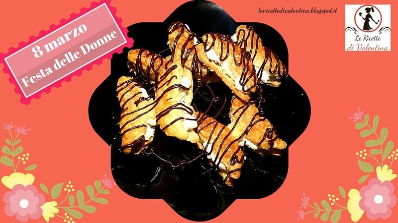 Festa delle donne: farfalle di sfoglia con crema al mascarpone