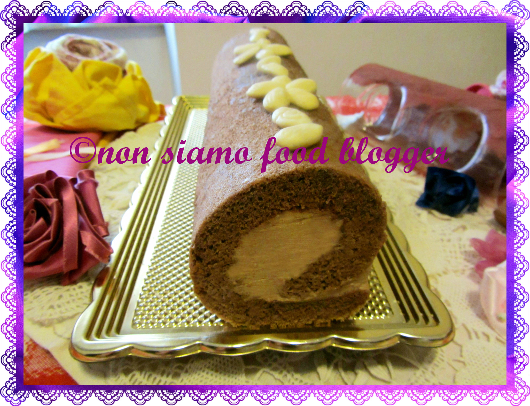 Festeggiamo due anni di blog con il rotolo al cioccolato nutella e mascarpone