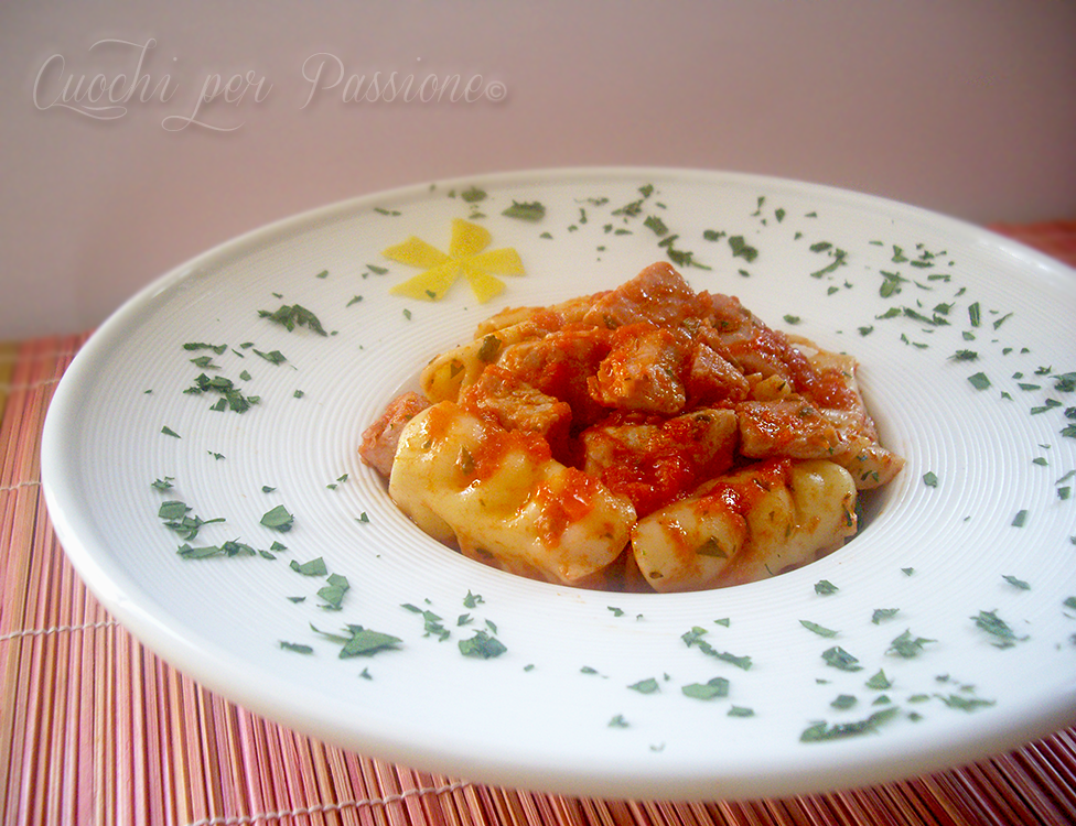 Festonati al ragù di tonno fresco