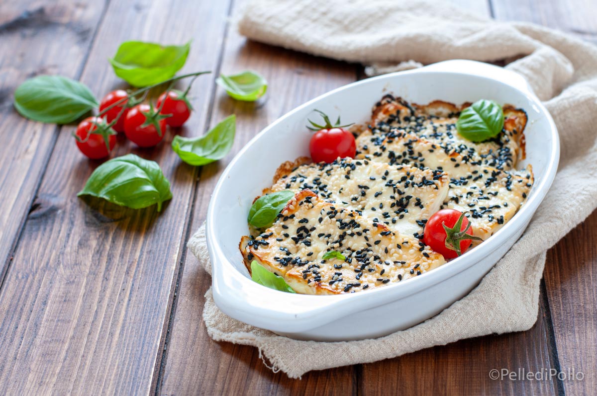 Feta al forno con sesamo e miele
